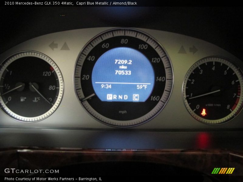 Capri Blue Metallic / Almond/Black 2010 Mercedes-Benz GLK 350 4Matic