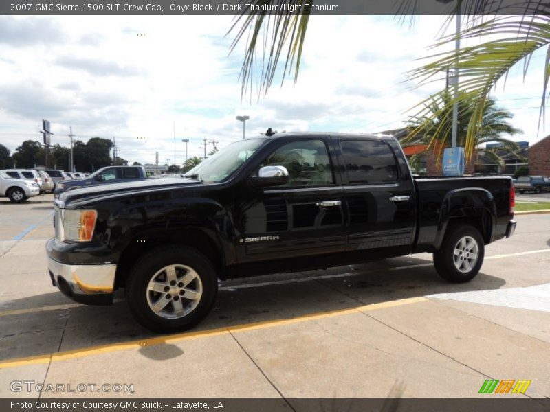 Onyx Black / Dark Titanium/Light Titanium 2007 GMC Sierra 1500 SLT Crew Cab