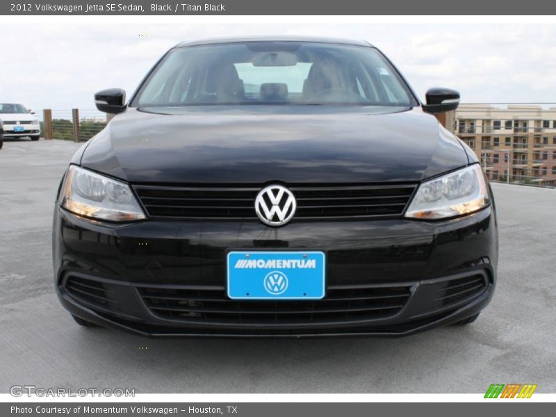 Black / Titan Black 2012 Volkswagen Jetta SE Sedan