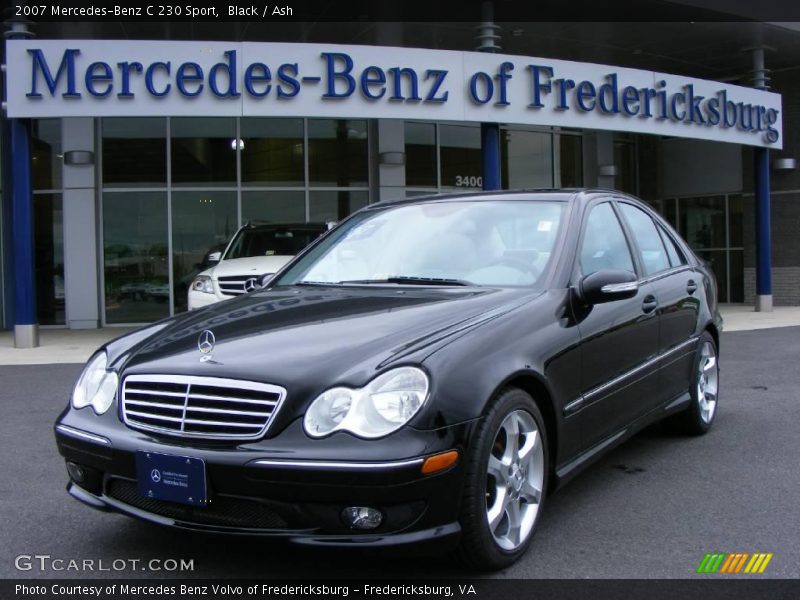 Black / Ash 2007 Mercedes-Benz C 230 Sport