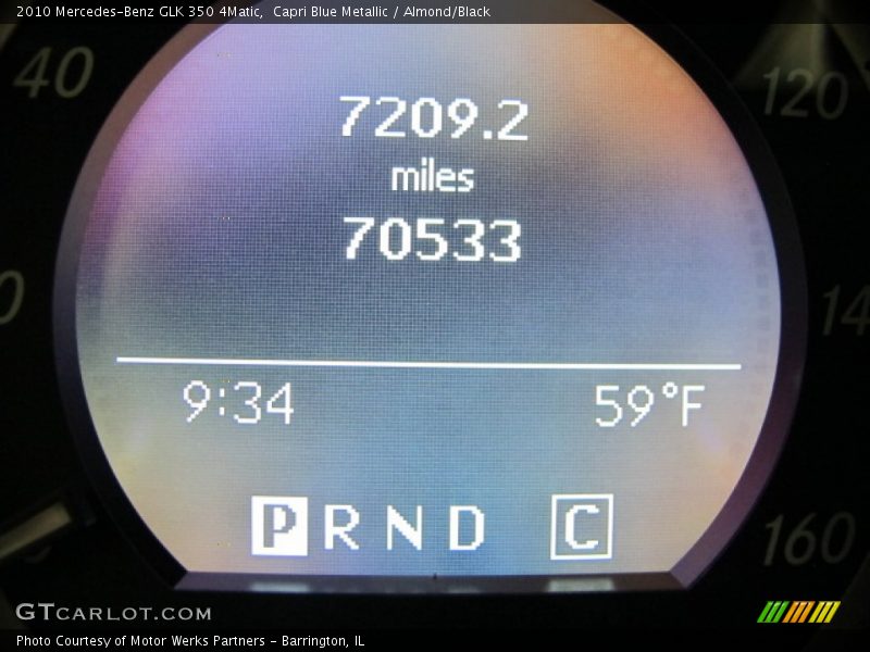Capri Blue Metallic / Almond/Black 2010 Mercedes-Benz GLK 350 4Matic
