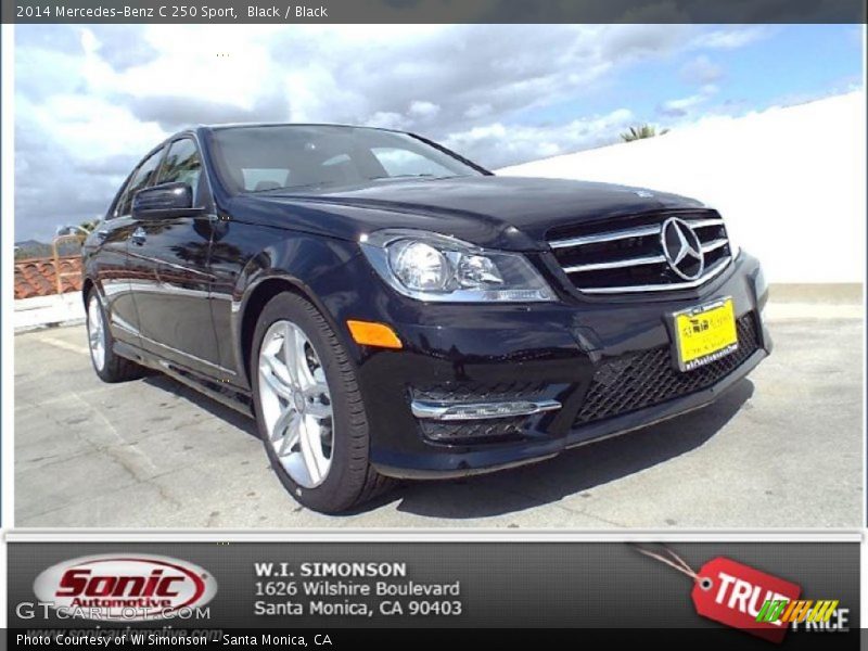 Black / Black 2014 Mercedes-Benz C 250 Sport