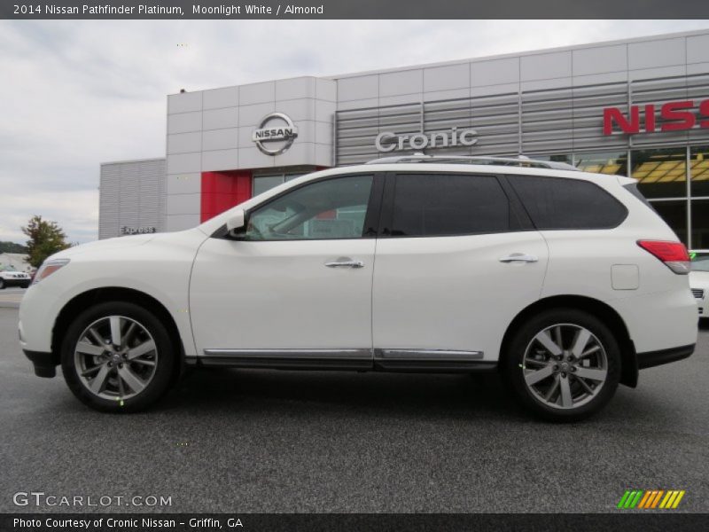 Moonlight White / Almond 2014 Nissan Pathfinder Platinum