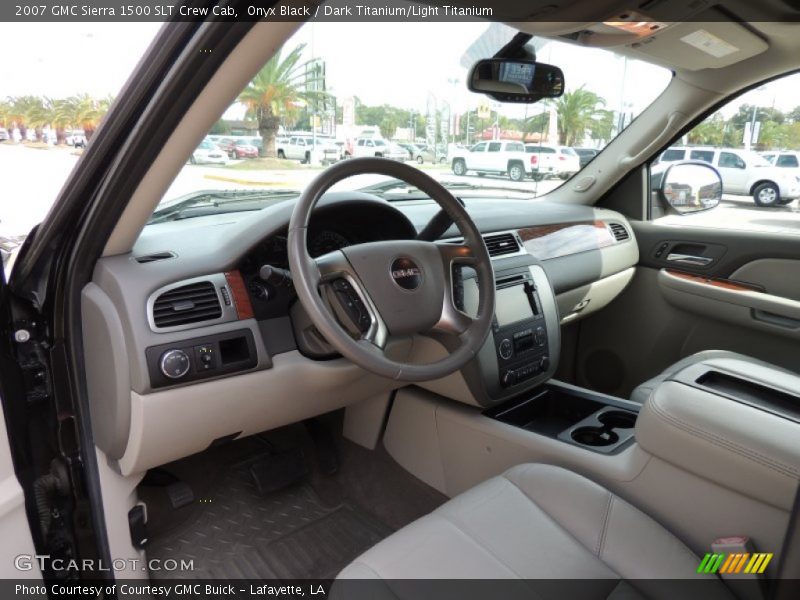 Onyx Black / Dark Titanium/Light Titanium 2007 GMC Sierra 1500 SLT Crew Cab