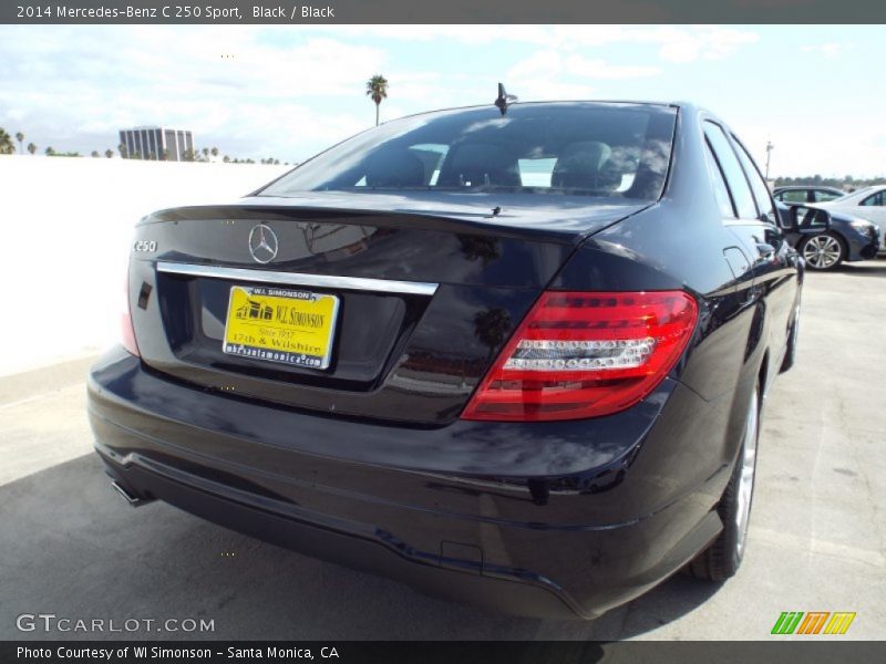 Black / Black 2014 Mercedes-Benz C 250 Sport