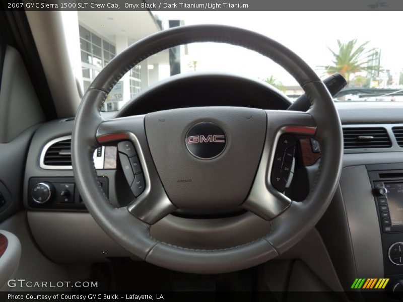 Onyx Black / Dark Titanium/Light Titanium 2007 GMC Sierra 1500 SLT Crew Cab
