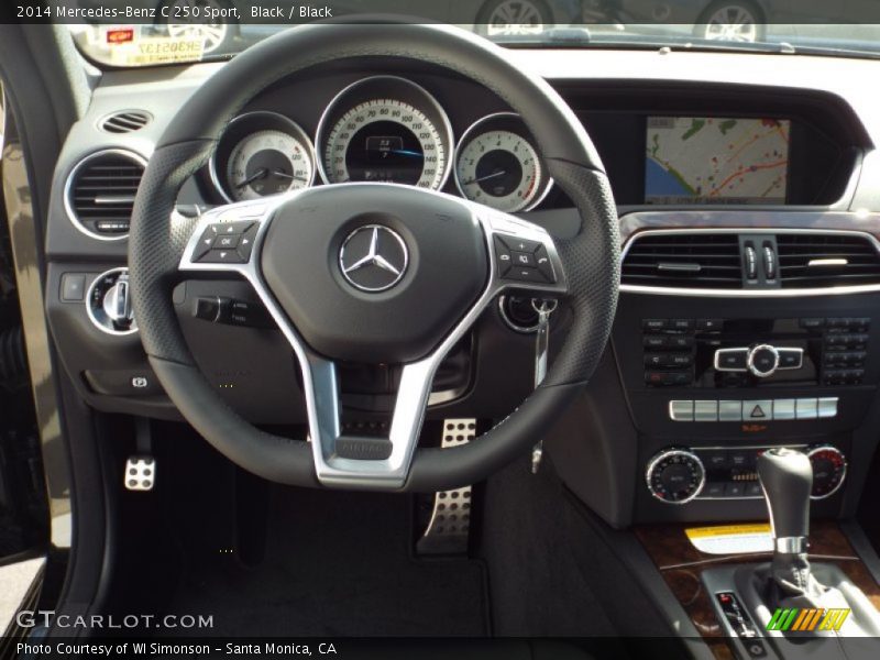 Black / Black 2014 Mercedes-Benz C 250 Sport
