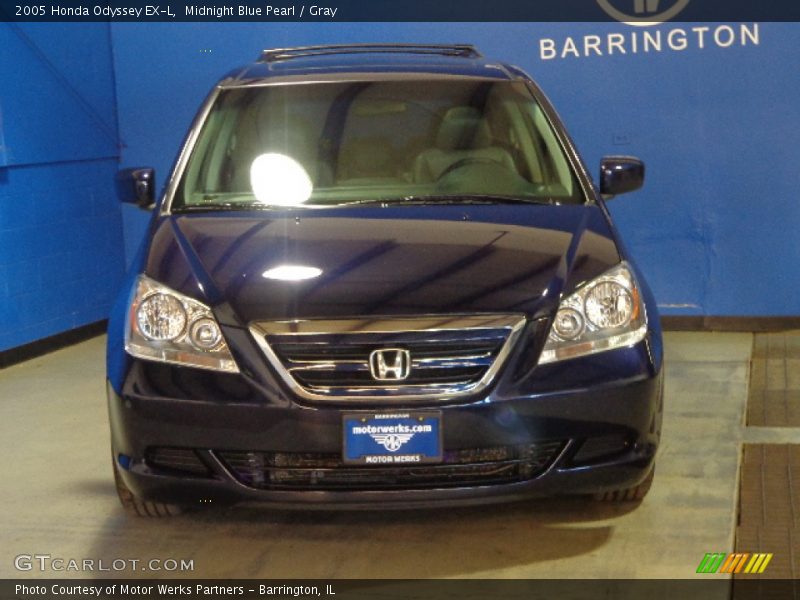 Midnight Blue Pearl / Gray 2005 Honda Odyssey EX-L