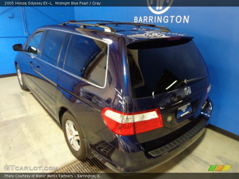 Midnight Blue Pearl / Gray 2005 Honda Odyssey EX-L