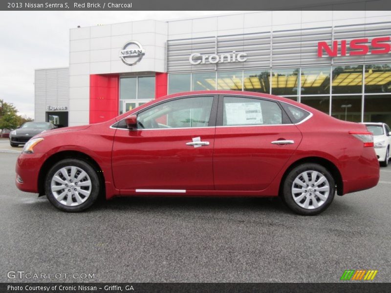 Red Brick / Charcoal 2013 Nissan Sentra S
