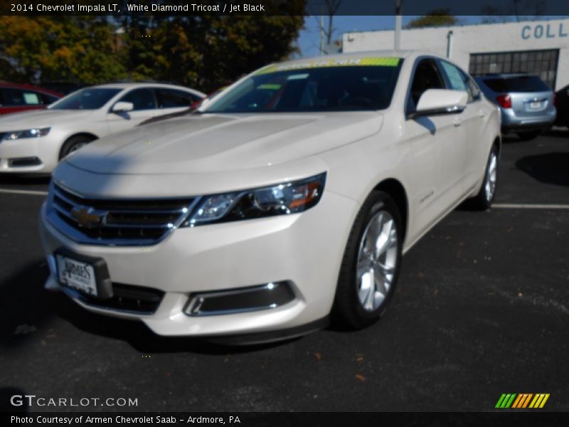 White Diamond Tricoat / Jet Black 2014 Chevrolet Impala LT
