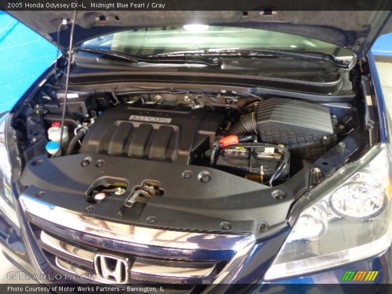 Midnight Blue Pearl / Gray 2005 Honda Odyssey EX-L