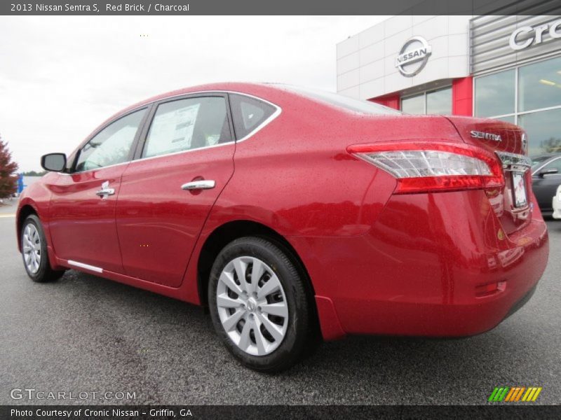 Red Brick / Charcoal 2013 Nissan Sentra S