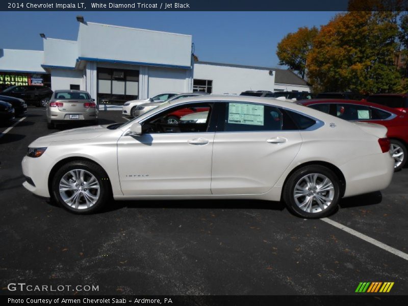 White Diamond Tricoat / Jet Black 2014 Chevrolet Impala LT