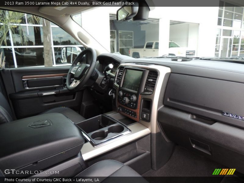  2013 3500 Laramie Mega Cab 4x4 Dually Black Interior