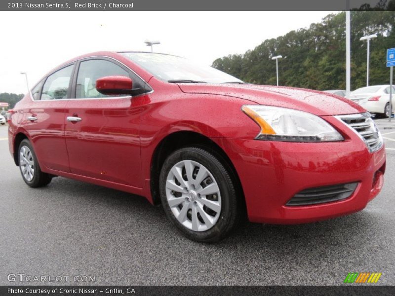 Red Brick / Charcoal 2013 Nissan Sentra S