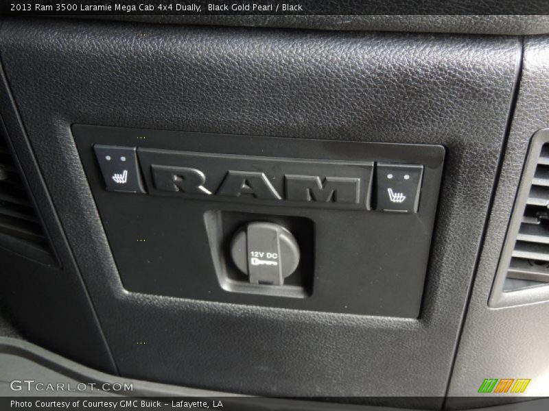 Black Gold Pearl / Black 2013 Ram 3500 Laramie Mega Cab 4x4 Dually