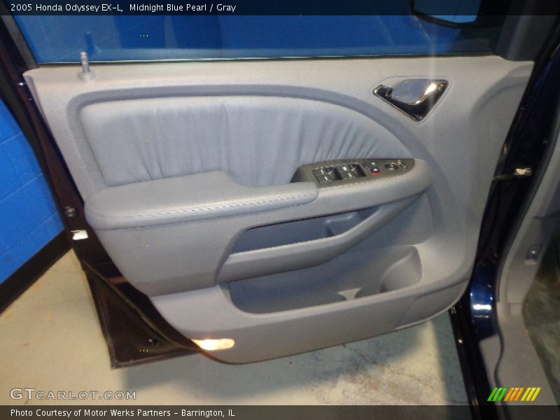 Midnight Blue Pearl / Gray 2005 Honda Odyssey EX-L