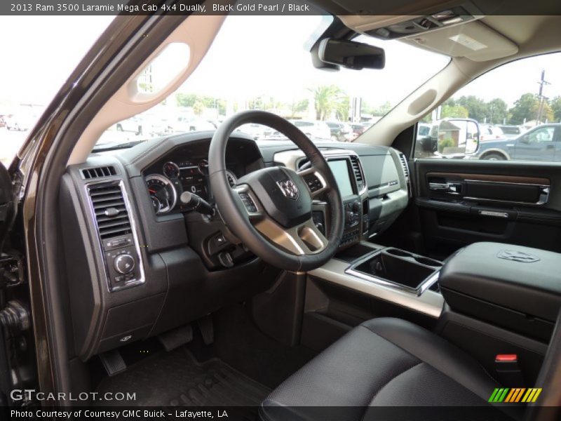 Black Interior - 2013 3500 Laramie Mega Cab 4x4 Dually 