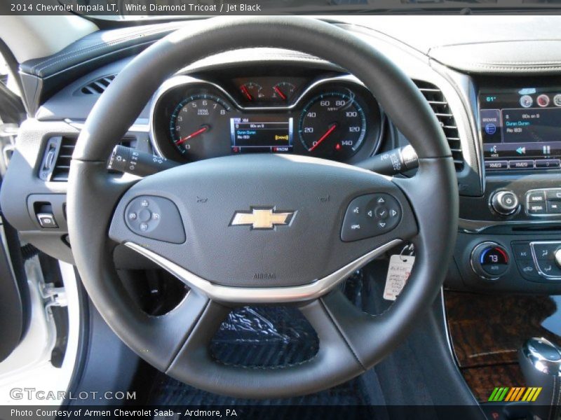 White Diamond Tricoat / Jet Black 2014 Chevrolet Impala LT