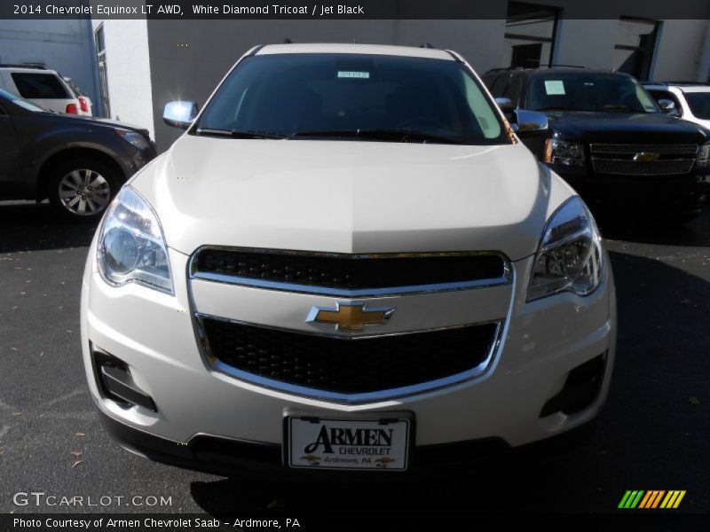 White Diamond Tricoat / Jet Black 2014 Chevrolet Equinox LT AWD