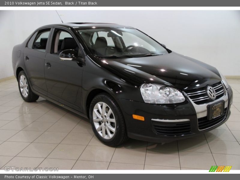 Black / Titan Black 2010 Volkswagen Jetta SE Sedan