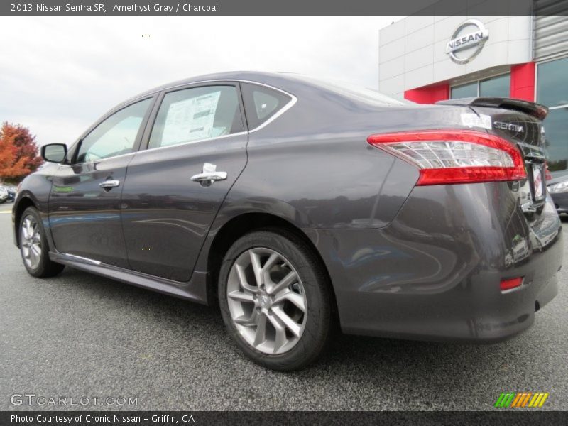Amethyst Gray / Charcoal 2013 Nissan Sentra SR