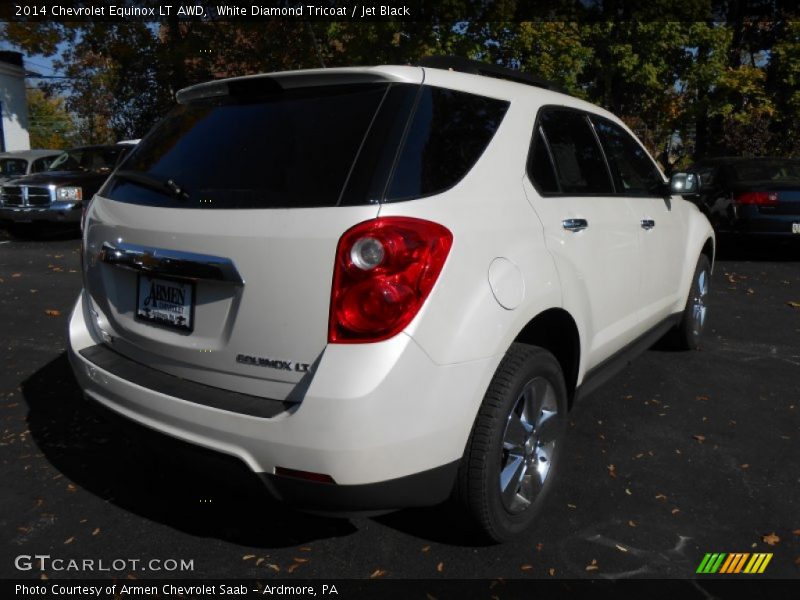 White Diamond Tricoat / Jet Black 2014 Chevrolet Equinox LT AWD