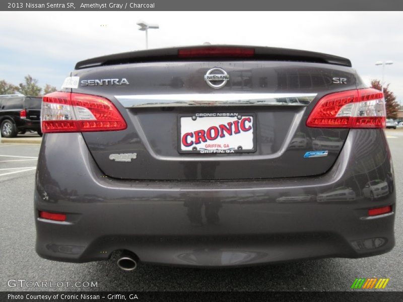 Amethyst Gray / Charcoal 2013 Nissan Sentra SR
