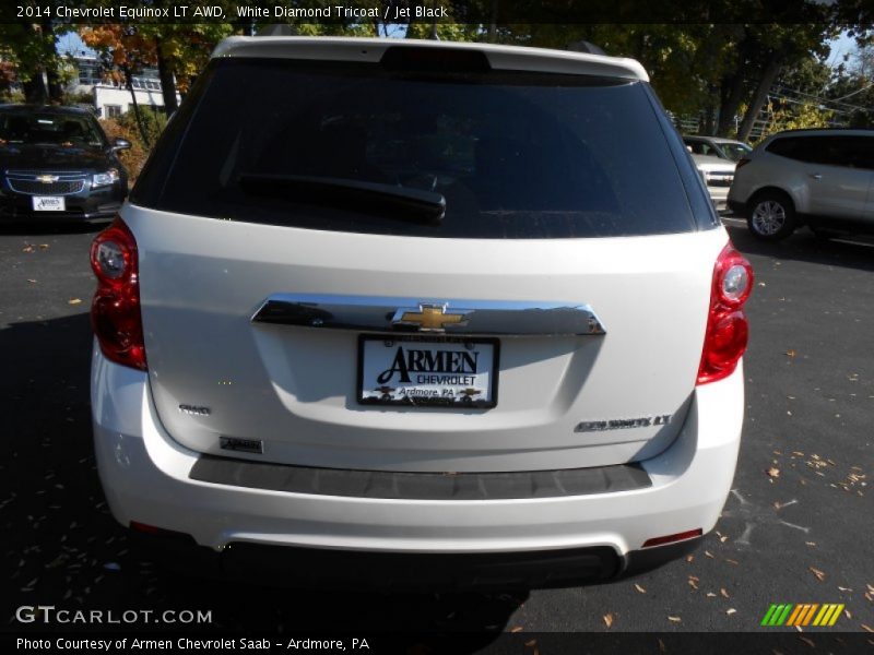 White Diamond Tricoat / Jet Black 2014 Chevrolet Equinox LT AWD