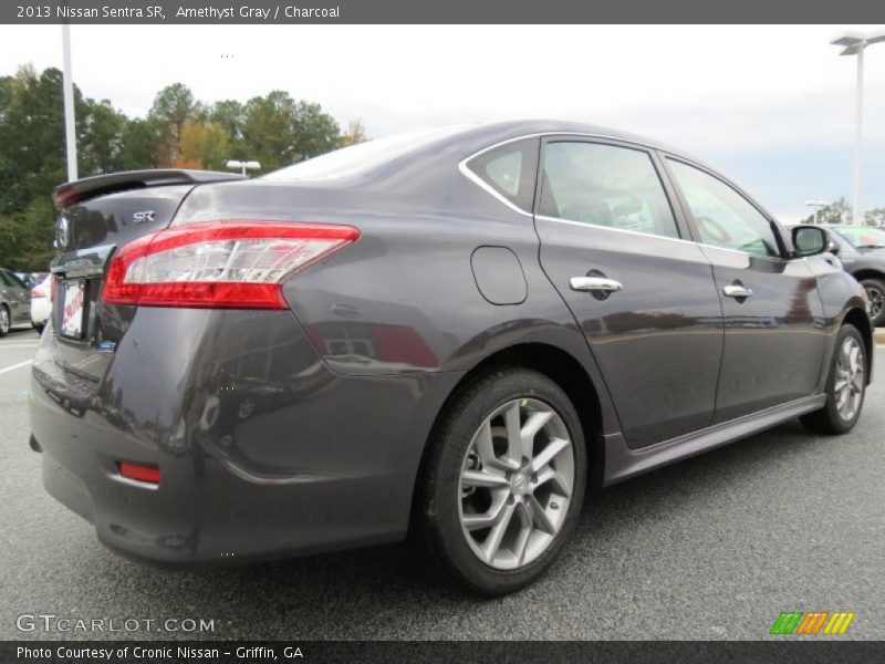 Amethyst Gray / Charcoal 2013 Nissan Sentra SR