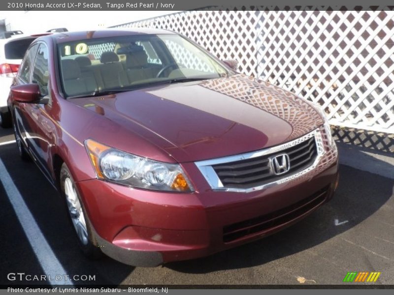 Tango Red Pearl / Ivory 2010 Honda Accord LX-P Sedan