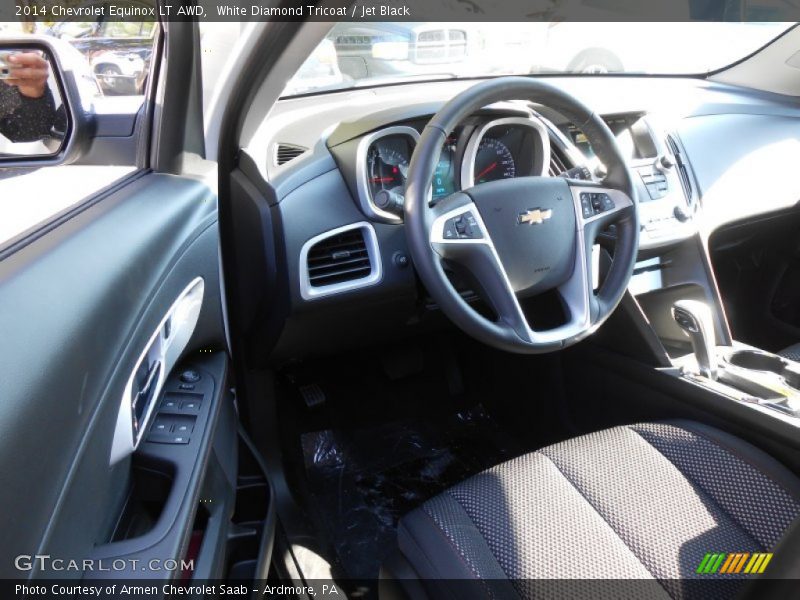 White Diamond Tricoat / Jet Black 2014 Chevrolet Equinox LT AWD