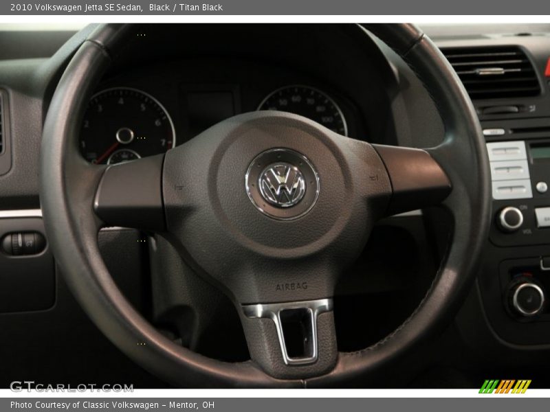 Black / Titan Black 2010 Volkswagen Jetta SE Sedan