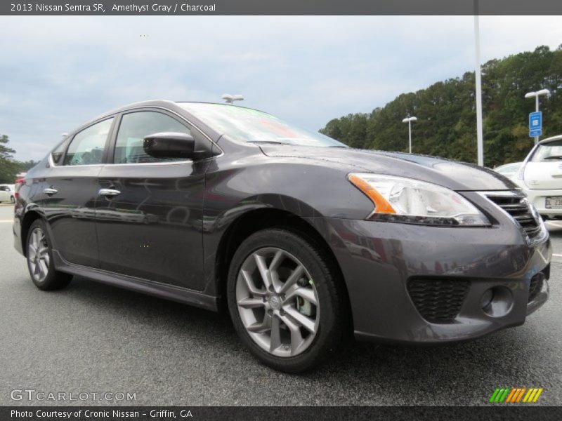 Amethyst Gray / Charcoal 2013 Nissan Sentra SR