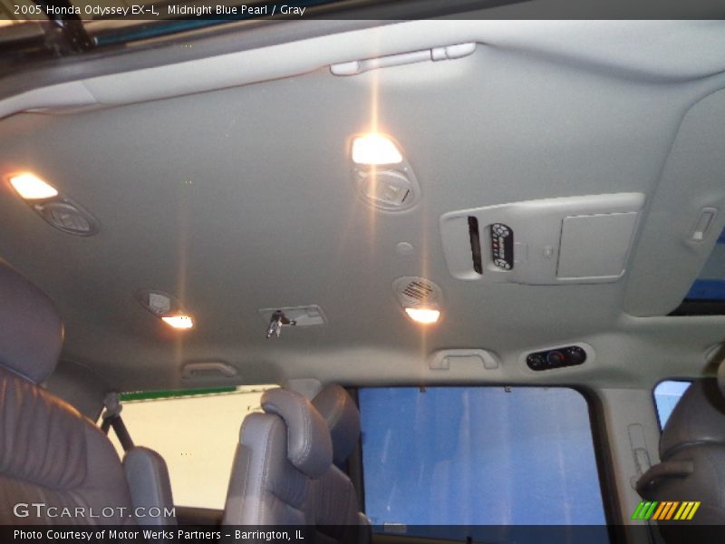 Midnight Blue Pearl / Gray 2005 Honda Odyssey EX-L