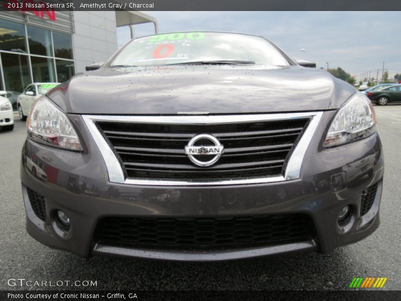 Amethyst Gray / Charcoal 2013 Nissan Sentra SR