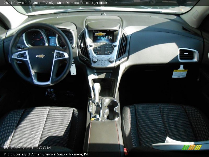 White Diamond Tricoat / Jet Black 2014 Chevrolet Equinox LT AWD