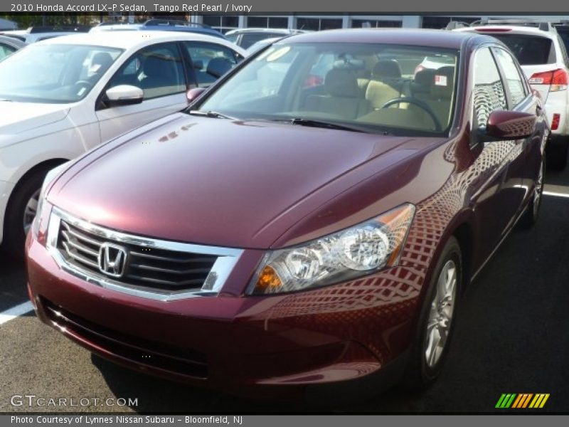 Tango Red Pearl / Ivory 2010 Honda Accord LX-P Sedan