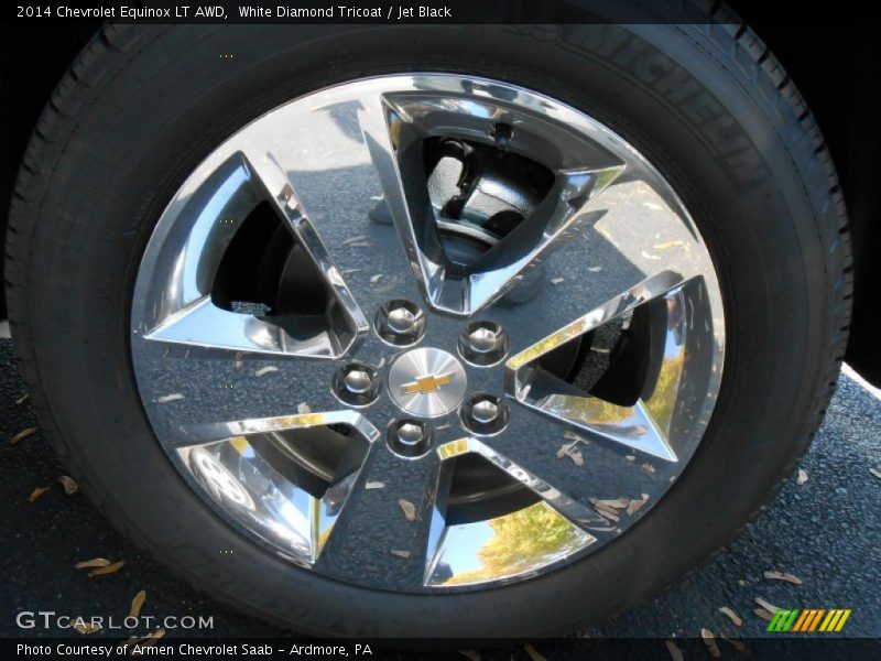 White Diamond Tricoat / Jet Black 2014 Chevrolet Equinox LT AWD