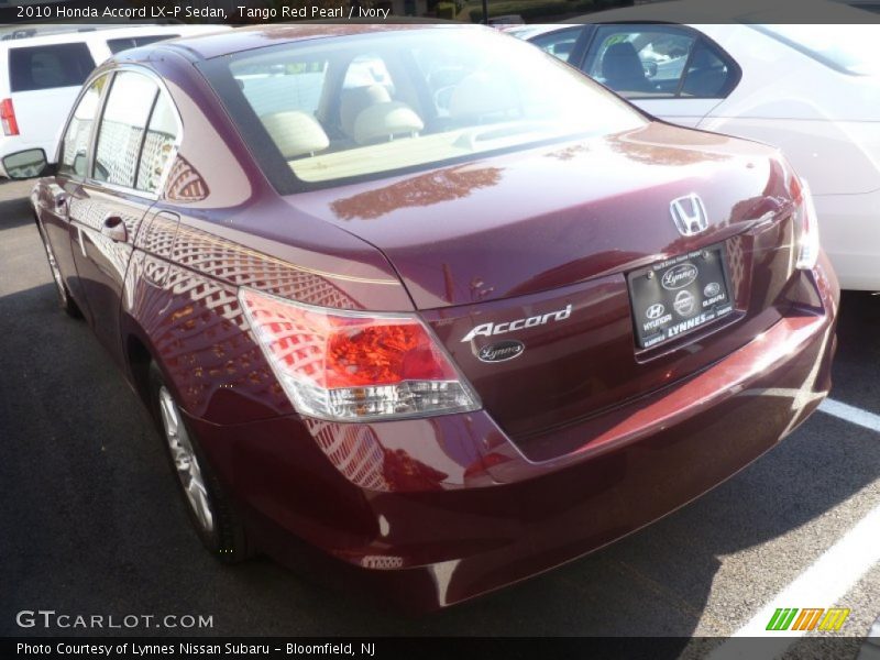 Tango Red Pearl / Ivory 2010 Honda Accord LX-P Sedan