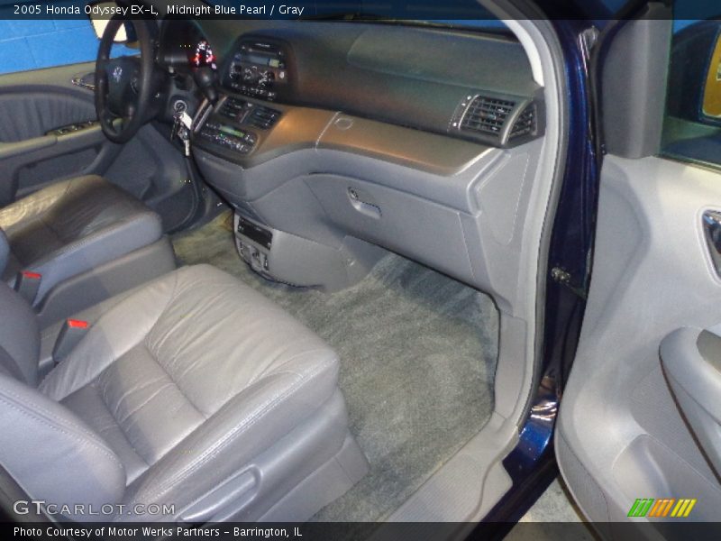 Midnight Blue Pearl / Gray 2005 Honda Odyssey EX-L