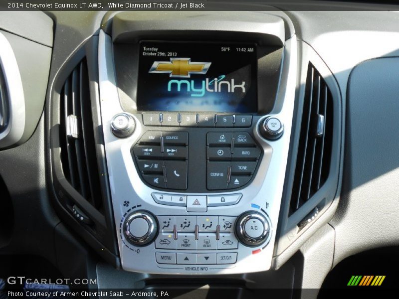 White Diamond Tricoat / Jet Black 2014 Chevrolet Equinox LT AWD