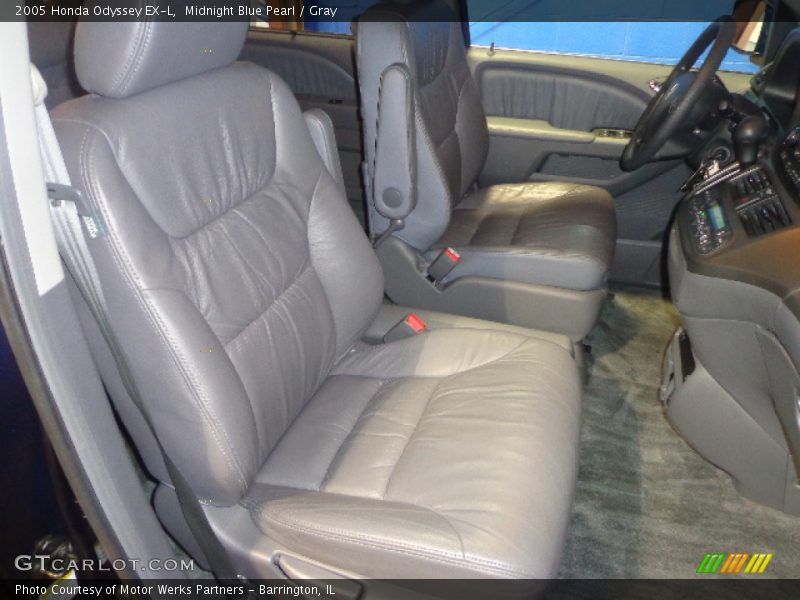 Midnight Blue Pearl / Gray 2005 Honda Odyssey EX-L