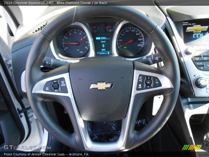 White Diamond Tricoat / Jet Black 2014 Chevrolet Equinox LT AWD