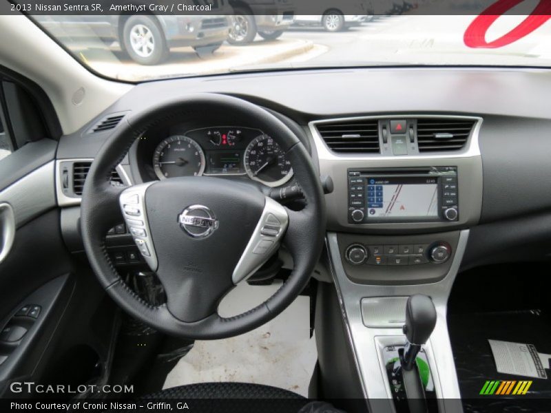Amethyst Gray / Charcoal 2013 Nissan Sentra SR