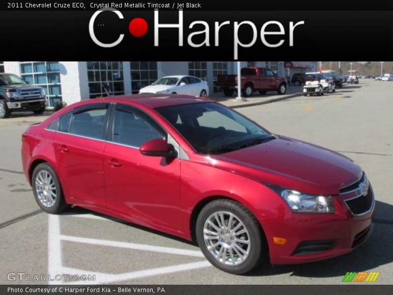 Crystal Red Metallic Tintcoat / Jet Black 2011 Chevrolet Cruze ECO