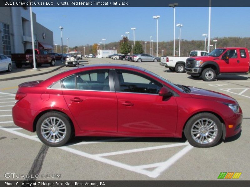 Crystal Red Metallic Tintcoat / Jet Black 2011 Chevrolet Cruze ECO