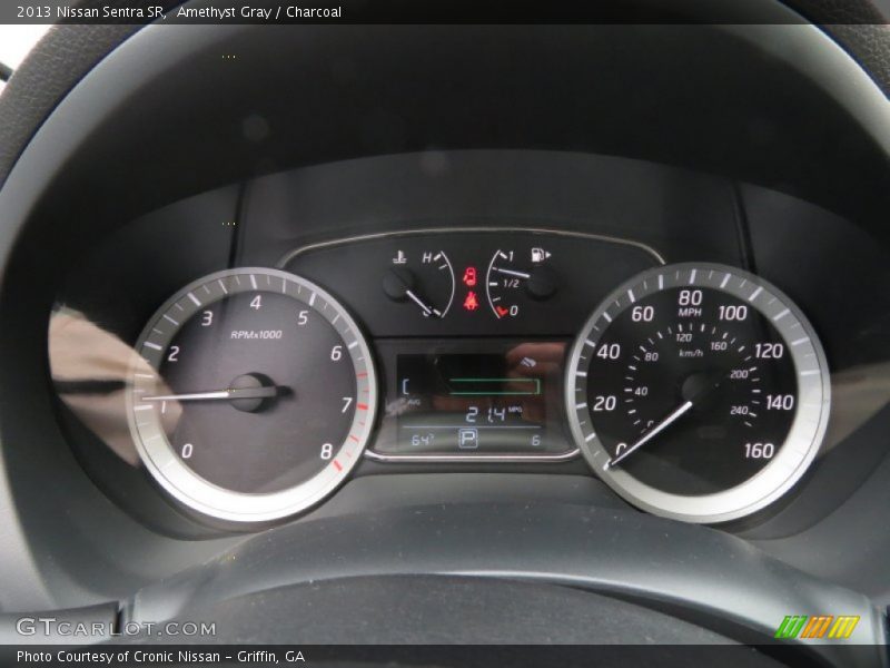 Amethyst Gray / Charcoal 2013 Nissan Sentra SR