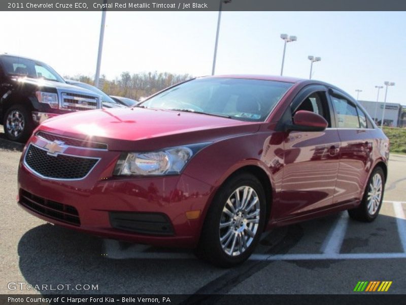 Crystal Red Metallic Tintcoat / Jet Black 2011 Chevrolet Cruze ECO